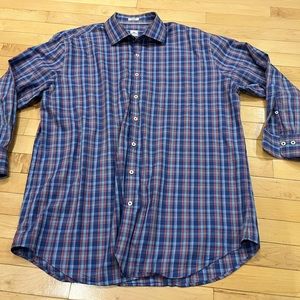 GORGEOUS PETER MILLAR MENS LONG SLEEVE SZ XL DRESS SHIRT